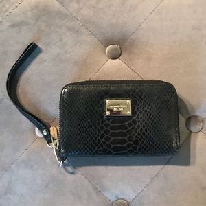 Michael Kors black wristlet